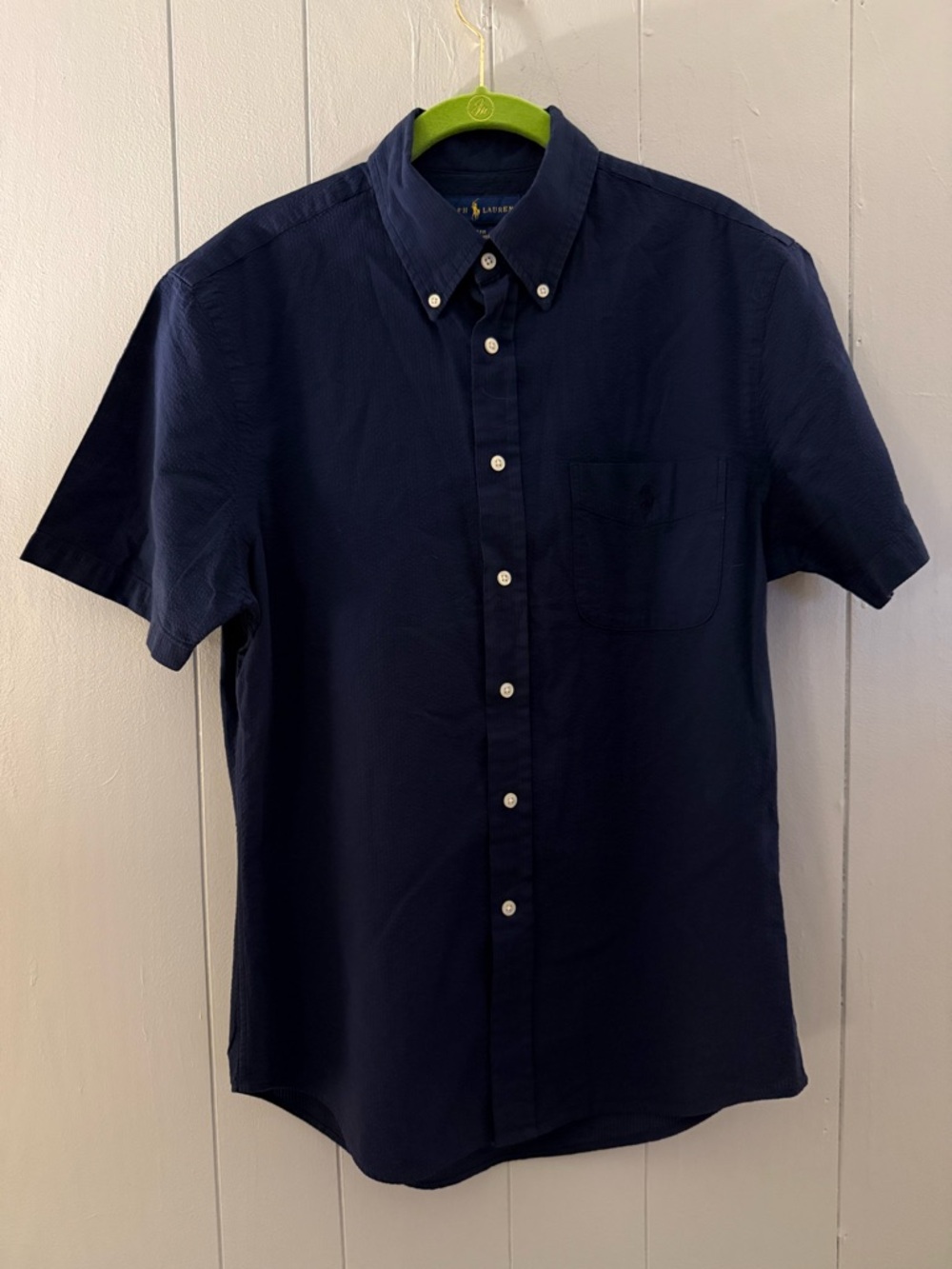 Ralph Lauren Navy Short Sleeve Button-Down Shirt